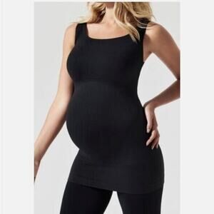 BLANQI Maternity Belly Support Tank Top Black Small